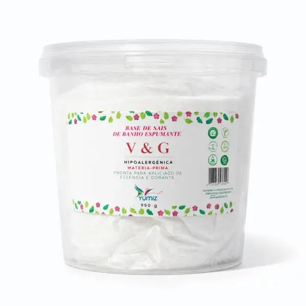 Base Sais De Banho Espumante Vegetal 900g - V&G Quimiz