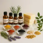 Guia completo de cosmética artesanal com corantes, fragrâncias e perfumes vegetais e cruelty-free