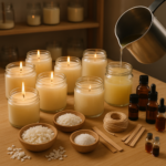 Guia completo de ceras, pavios e aditivos para velas decorativas artesanais
