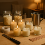 Guia completo para escolher ceras e pavios ideais em velas aromáticas artesanais