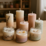 Guia completo de coloração, decoração e acabamento para velas artesanais decoradas