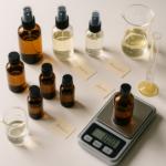 Como a concentração de essência e os solventes influenciam na projeção e fixação de perfumes artesanais