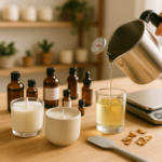Guia completo de aromatização de velas de cera de soja com óleos essenciais e fragrâncias