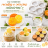 Forma De Silicone Limão Laranja 100g 4 Cavidades Molde Luxo Branco — imagem 7