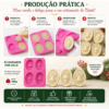 Molde De Silicone Motivos Natalinos Oval 100g 4 Cavidades Fúcsia — imagem 4
