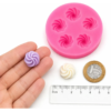 Molde Silicone Mini Suspiro Merengue 5 Cavidades Premium Rosa-chiclete — imagem 5