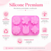 Molde Silicone Flor Tulipa 6 Cavidades Premium Sabonete 90g Rosa — imagem 3
