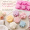 Molde Silicone Flor Tulipa 6 Cavidades Premium Sabonete 90g Rosa — imagem 5
