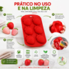 Molde De Silicone Morango 6 Cavidades Chocolate Sabonete Vermelho — imagem 4