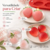 Molde De Silicone Morango 6 Cavidades Chocolate Sabonete Vermelho — imagem 6