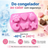 Molde Silicone Mini Lua Estrela Coração Borboleta Joaninha Rosa — imagem 2