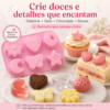Molde Silicone Mini Lua Estrela Coração Borboleta Joaninha Rosa — imagem 7