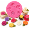 Molde Silicone Margarida 5 Cavidades Confeitaria Biscuit Rosa — imagem 1