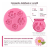 Molde Silicone Margarida 5 Cavidades Confeitaria Biscuit Rosa — imagem 2