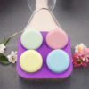 Molde Silicone Redondo Sabonete E Artesanato 4 Cavidades Lilás — imagem 6