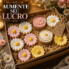 Forma Molde Margarida 1 Cavidade Silicone Sabonete Resina Rosa — imagem 6