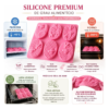 Molde Silicone Abelha Colmeia Oval 100g Sabonete Premium Rosa — imagem 3