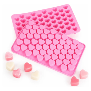Forma Silicone Mini Coração Molde 55 Cavidades Sabonete Doce Rosa — imagem 1