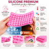 Forma Silicone Mini Coração Molde 55 Cavidades Sabonete Doce Rosa — imagem 3
