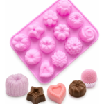 Molde Silicone Premium Docinhos Bombom Chocolate 12 Cavidade Rosa — imagem 1