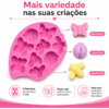 Molde De Silicone Borboleta Joaninha Abelhinha 8 Cavidades Rosa — imagem 4